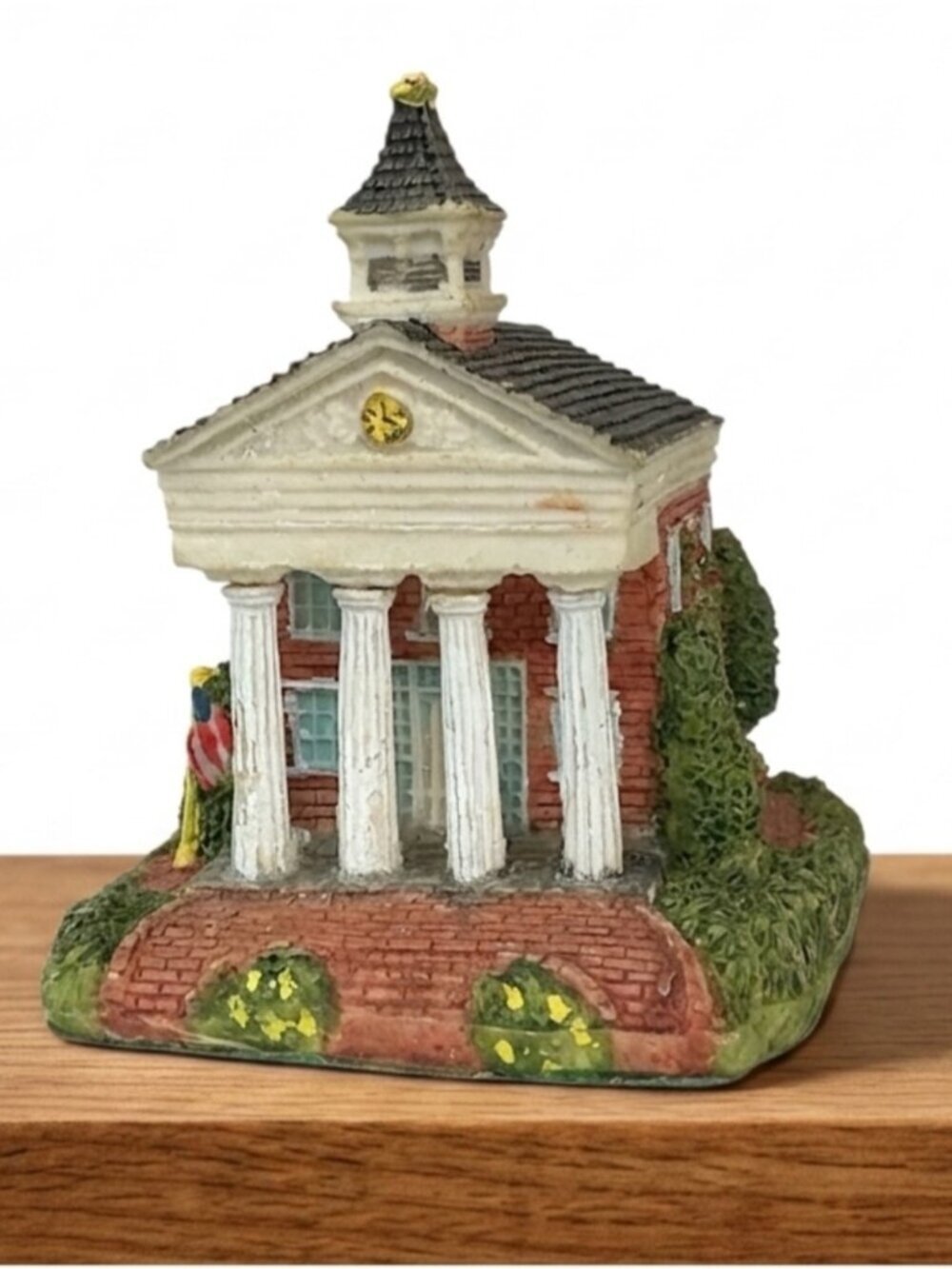 Miniature Vintage Village Harmony Grove Collection Brunswick Courthouse 1992
